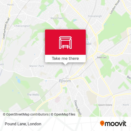 Pound Lane map