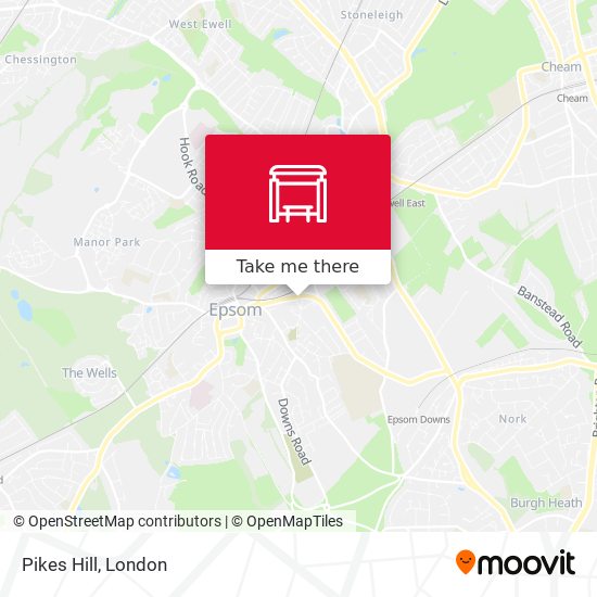 Pikes Hill map