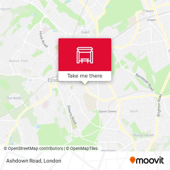 Ashdown Road map