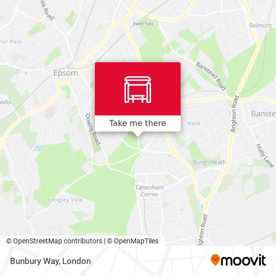 Bunbury Way map