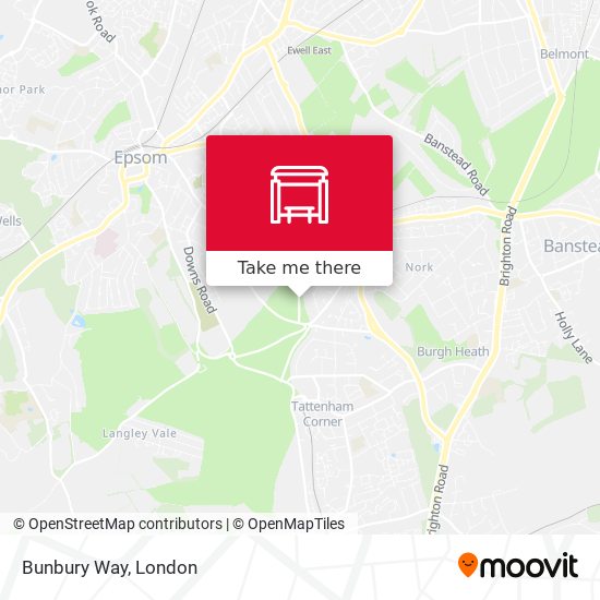 Bunbury Way map