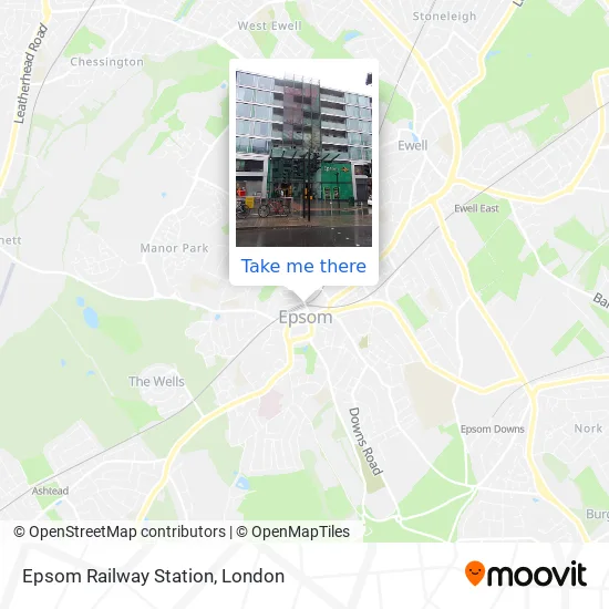 Epsom Railway Station map