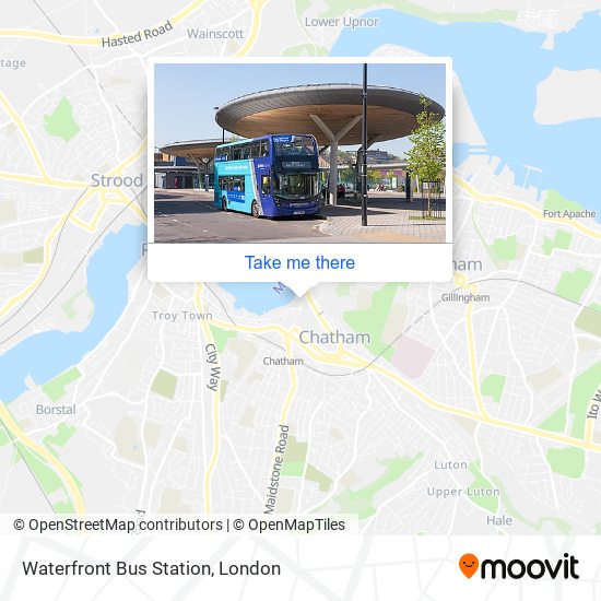 Waterfront Bus Station map