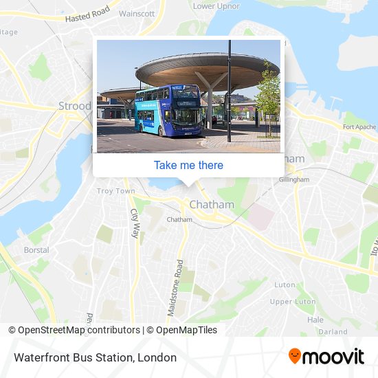 Waterfront Bus Station map