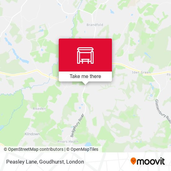 Peasley Lane, Goudhurst map