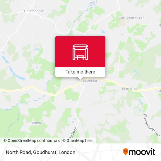 North Road, Goudhurst map