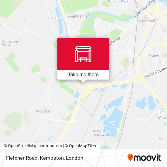 Fletcher Road, Kempston map