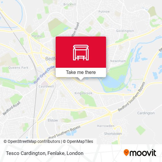 Tesco Cardington, Fenlake map