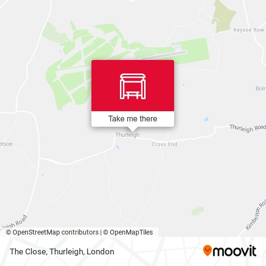 The Close, Thurleigh map