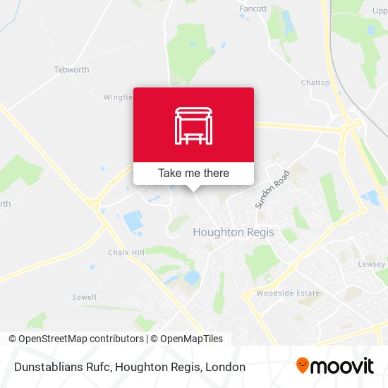 Dunstablians Rufc, Houghton Regis map