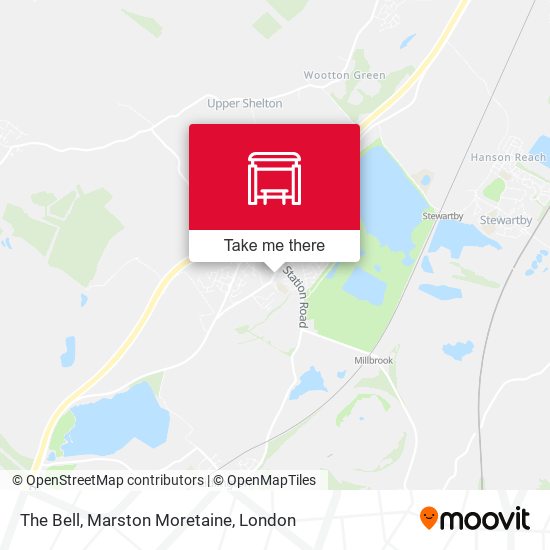 The Bell, Marston Moretaine map