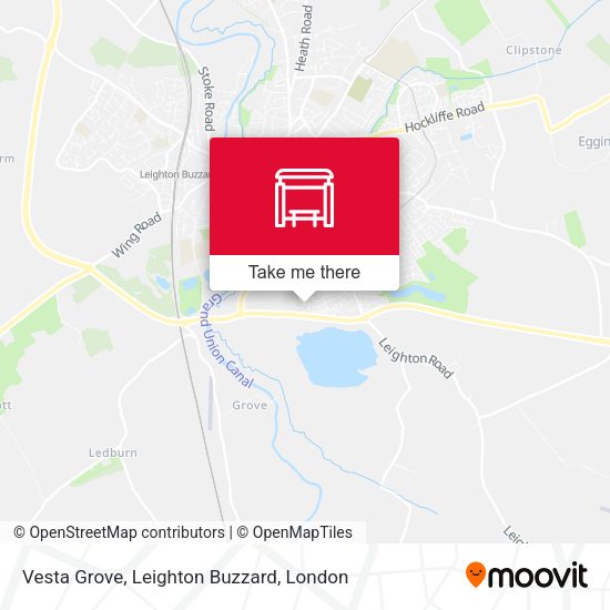 Vesta Grove, Leighton Buzzard map