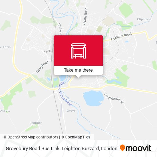 Grovebury Road Bus Link, Leighton Buzzard map
