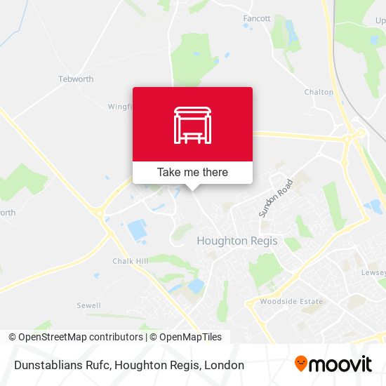 Dunstablians Rufc, Houghton Regis map