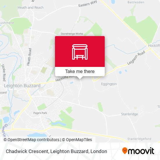 Chadwick Crescent, Leighton Buzzard map