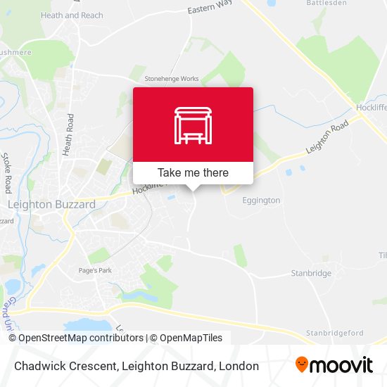 Chadwick Crescent, Leighton Buzzard map