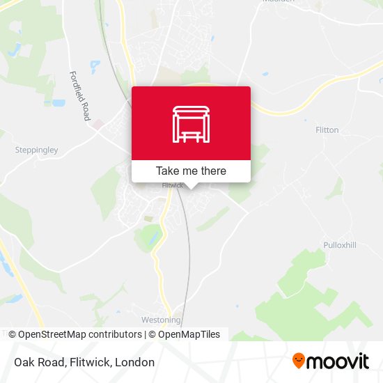 Oak Road, Flitwick map