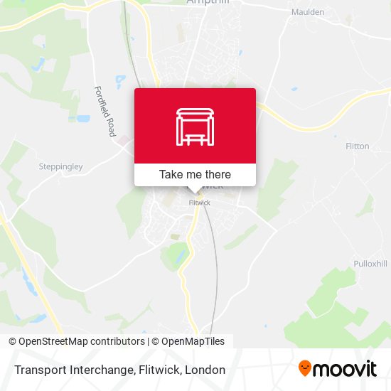 Transport Interchange, Flitwick map