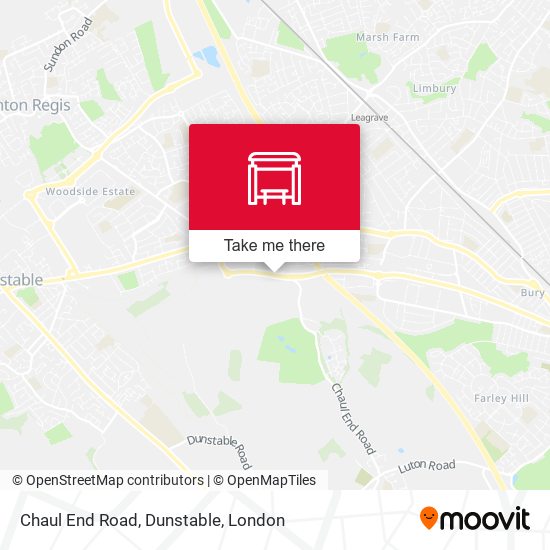 Chaul End Road, Dunstable map