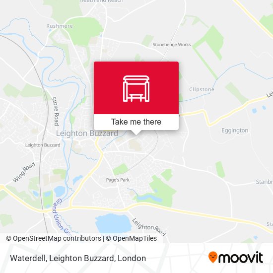 Waterdell, Leighton Buzzard map
