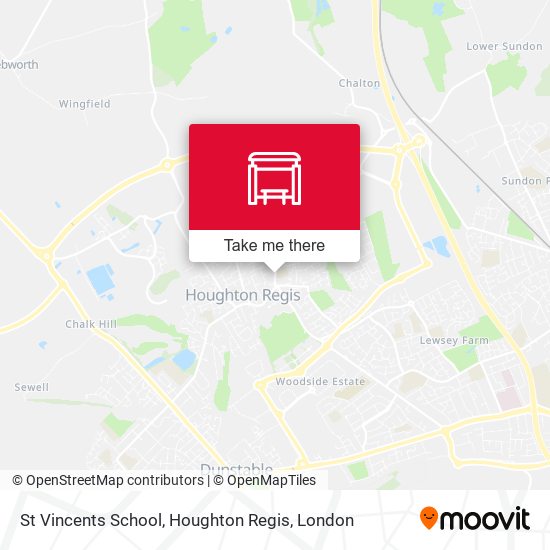 St Vincents School, Houghton Regis map
