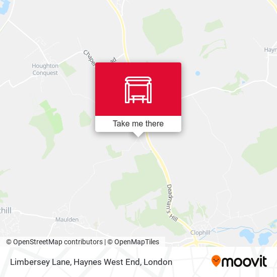 Limbersey Lane, Haynes West End map