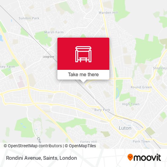 Rondini Avenue, Saints map