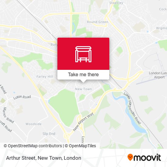 Arthur Street, New Town map