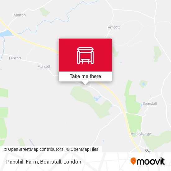 Panshill Farm, Boarstall map