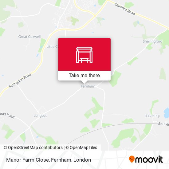 Manor Farm Close, Fernham map