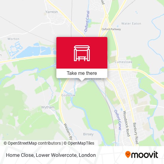 Home Close, Lower Wolvercote map
