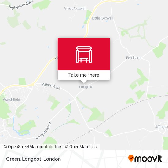Green, Longcot map