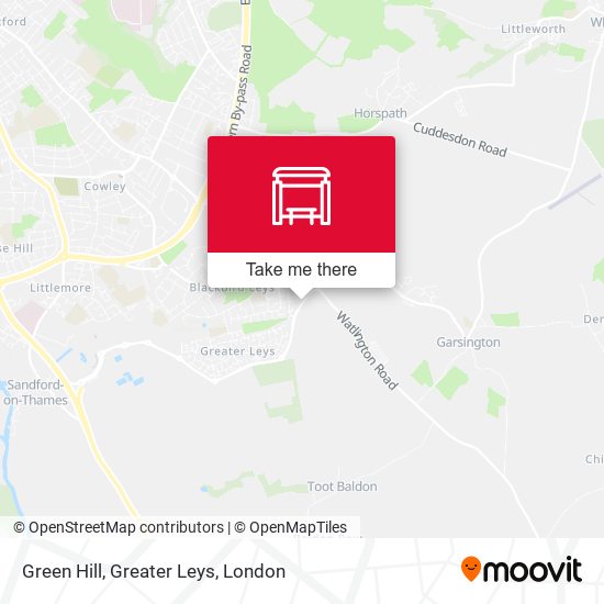 Green Hill, Greater Leys map