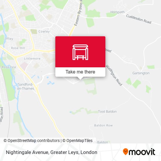 Nightingale Avenue, Greater Leys map