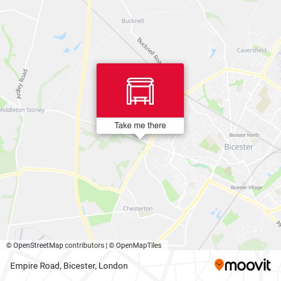 Empire Road, Bicester map