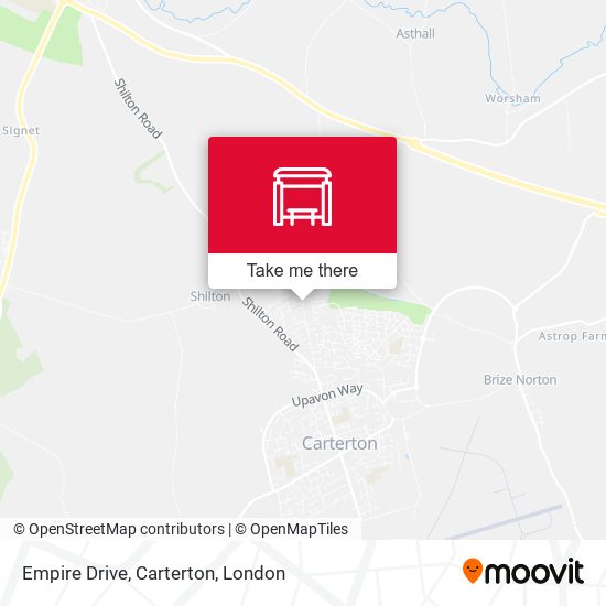 Empire Drive, Carterton map