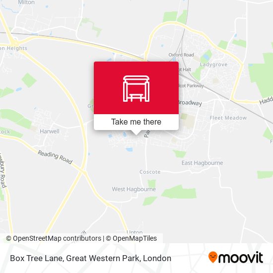 Box Tree Lane, Great Western Park map