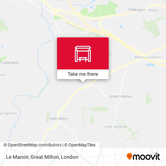 Le Manoir, Great Milton map