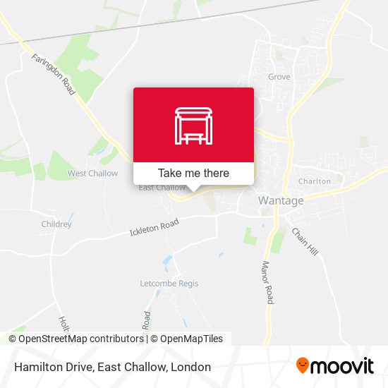 Hamilton Drive, East Challow map
