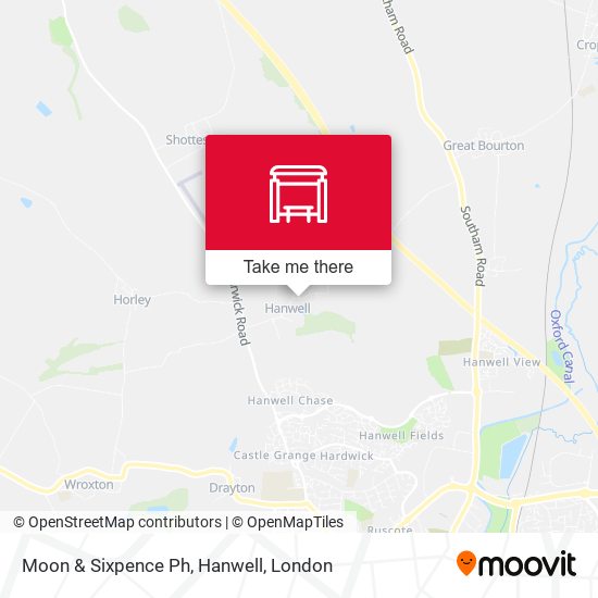 Moon & Sixpence Ph, Hanwell map