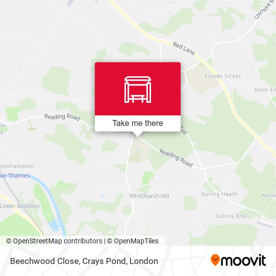Beechwood Close, Crays Pond map