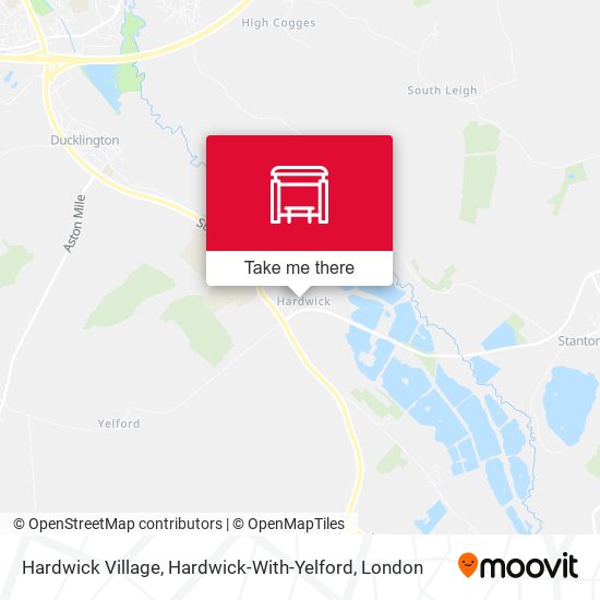 Hardwick Village, Hardwick-With-Yelford map