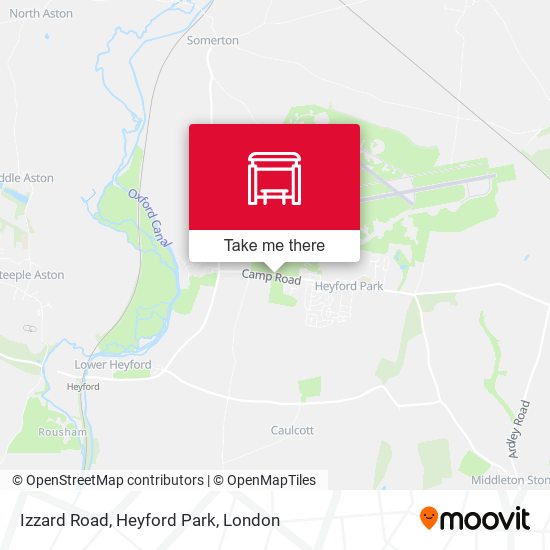 Izzard Road, Heyford Park map