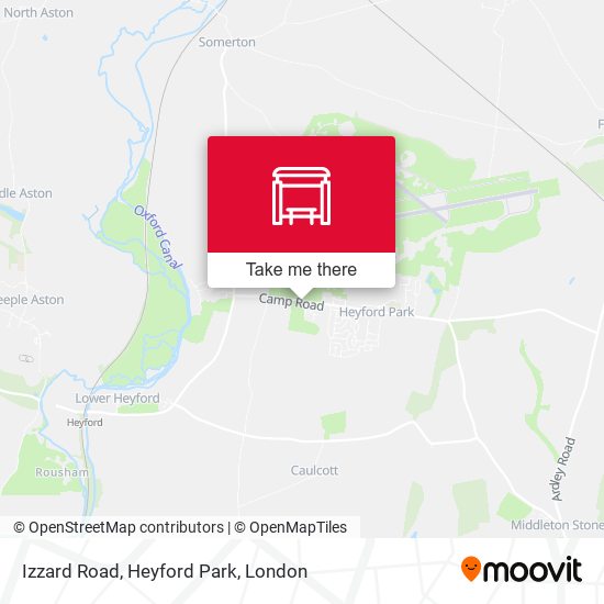 Izzard Road, Heyford Park map