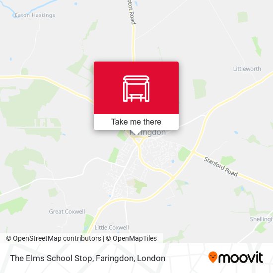 The Elms School Stop, Faringdon map