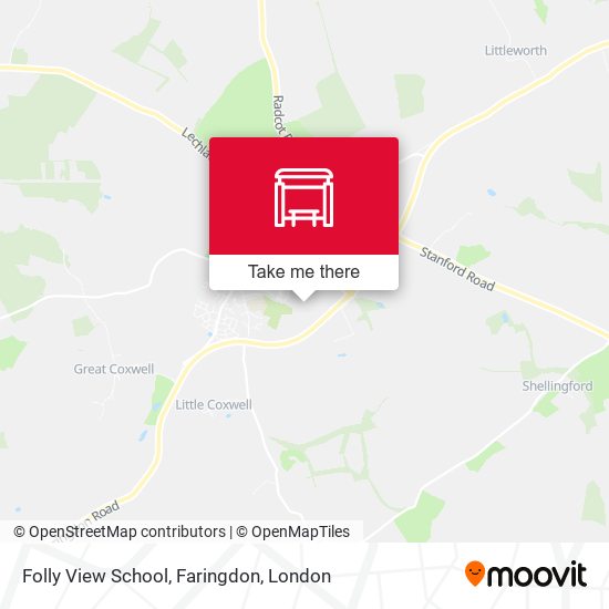 Folly View School, Faringdon map