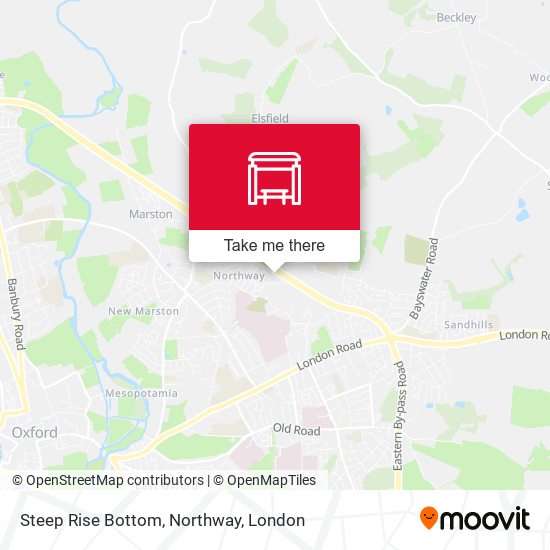 Steep Rise Bottom, Northway map