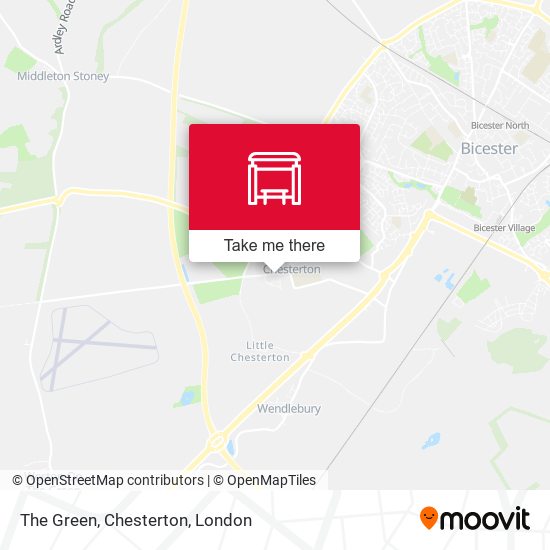 The Green, Chesterton map