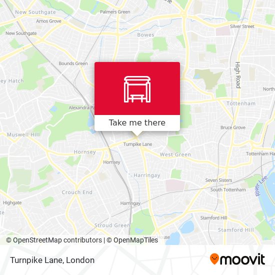 Turnpike Lane map