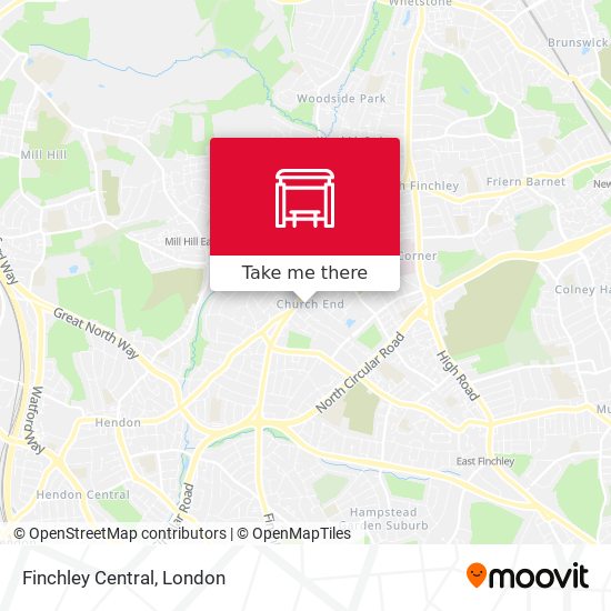 Finchley Central map